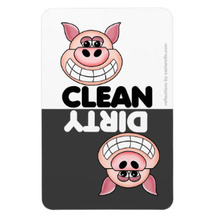 Clean Dirty Dishwasher Magnet Sign Retro Pinup - Creative Gifts for Women  and Men UK- Funny Gifts - Housewarming Gifts New Home
