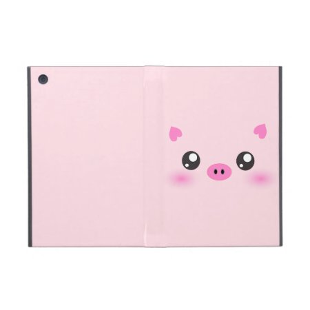 Cute Pig Face - Kawaii Minimalism Ipad Mini Case