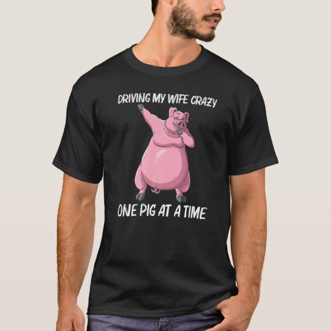 Cute Pig For Men Dad Livestock Animal Food   1 T-Shirt (Front)