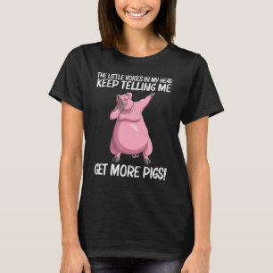 Cute Pig For Men Women Livestock Animal Food 6 T-Shirt