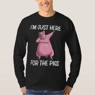 Cute Pig For Men Women Livestock Animal Food   T-Shirt