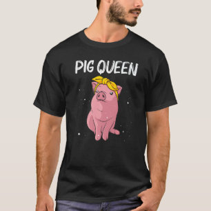 Cute Pig For Women Girls Mom Pig Farmer Hog Swine T-Shirt