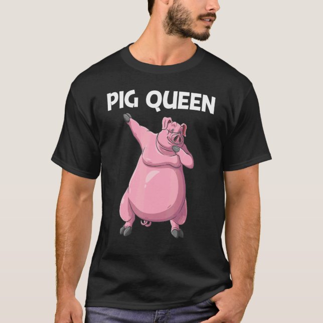 Cute Pig For Women Mom Livestock Animal Food T-Shirt (Front)