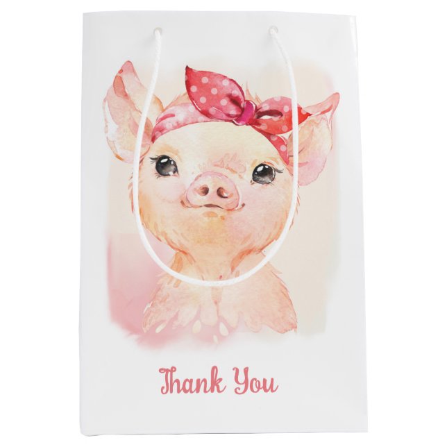 Cute Pig Gift Bags (Front)