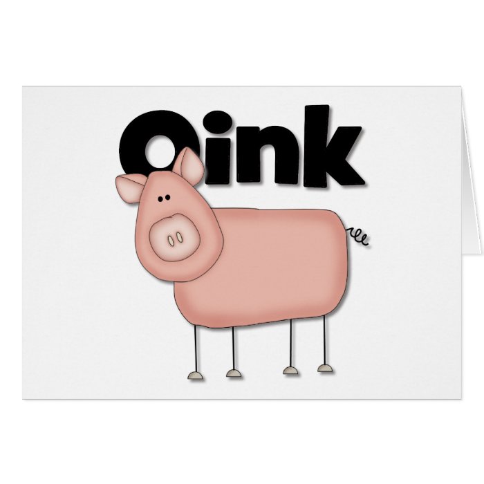 Cute Pig Gift Card