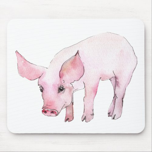 Cute Pig Gift Farmers Wife Country Farm Girl Mouse Pad