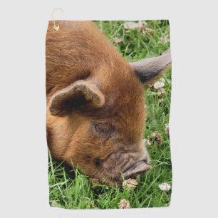 CUTE PIG GOLF TOWEL