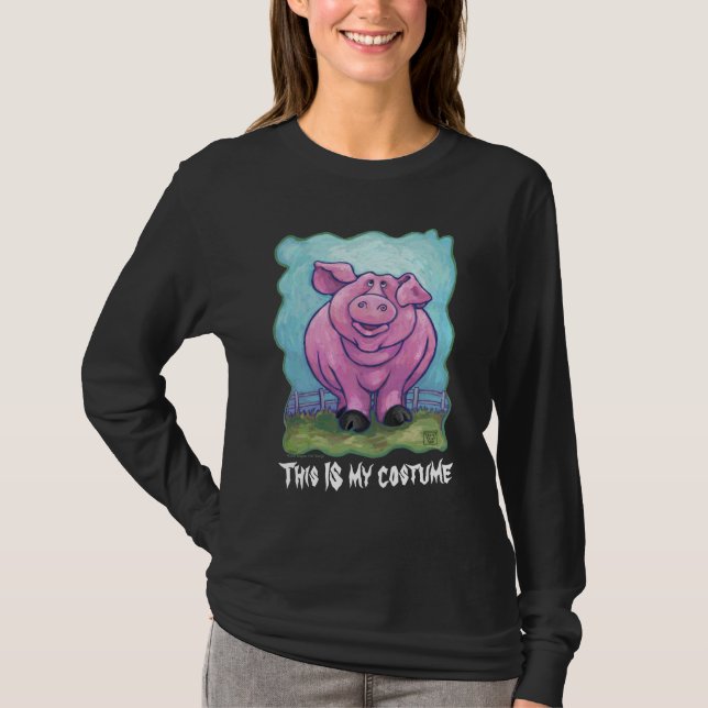 Cute Pig Heads and Tails Costume Tees (Front)