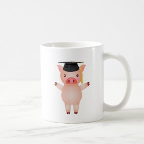 Cute Pig in Graduation Cap Coffee Mug