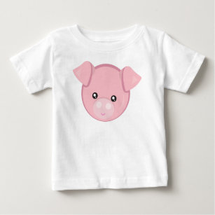 Cute Pig, Little Pig, Piggy, Pink Pig Baby T-Shirt