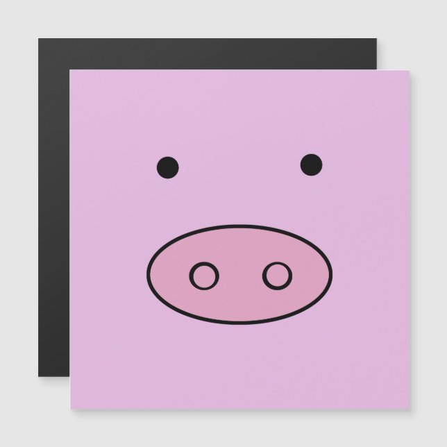 Cute Pig, Little Pig, Piggy, Pink Pig, Farm Animal (Front/Back)