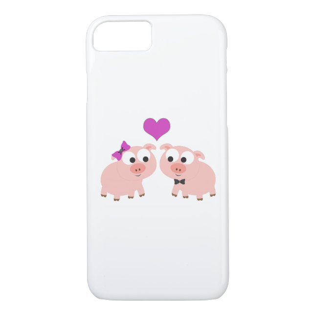 Cute Pig Love Case-Mate iPhone Case (Back)