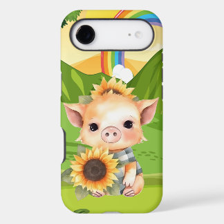 cute pig lovers sunflower iPhone 17 air case