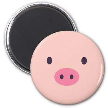 Cute Pig Magnet by BasicLifestyle at Zazzle