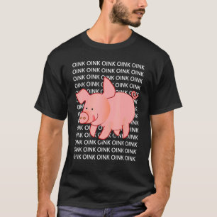 Cute Pig Oink Apparel Men Women Children Youth T-Shirt