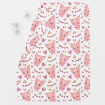 Cute Pig Pattern With Hearts