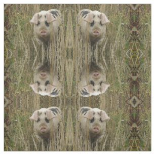 Cute Pig Patterned Animal Craft Fabric
