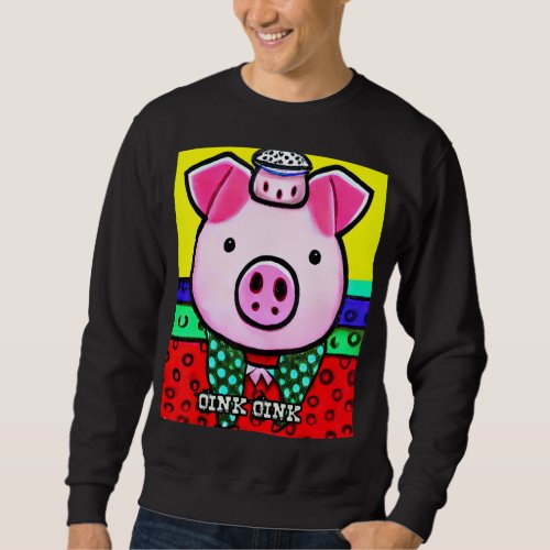 Cute Pig Piggie Oink Oink 10 Sweatshirt