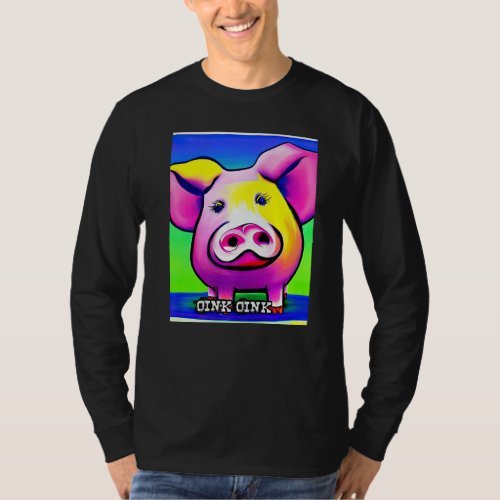 Cute Pig Piggie Oink Oink  12 T_Shirt