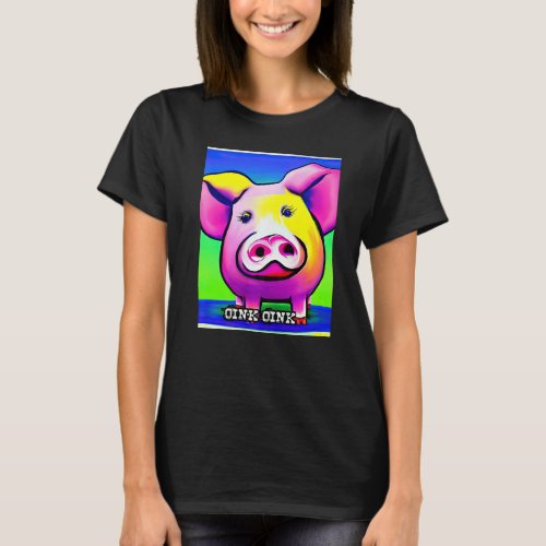 Cute Pig Piggie Oink Oink  12 T_Shirt