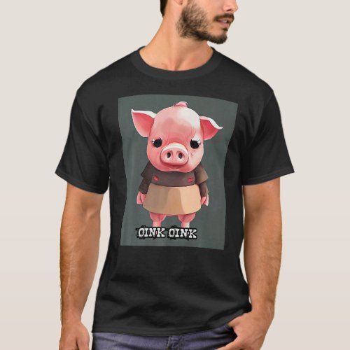 Cute Pig Piggie Oink Oink  19 T_Shirt