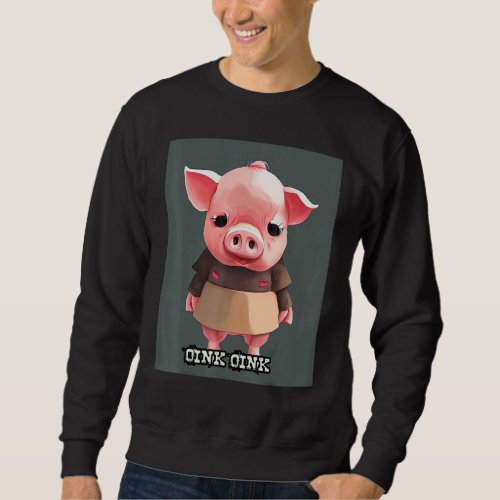 Cute Pig Piggie Oink Oink 23 Sweatshirt