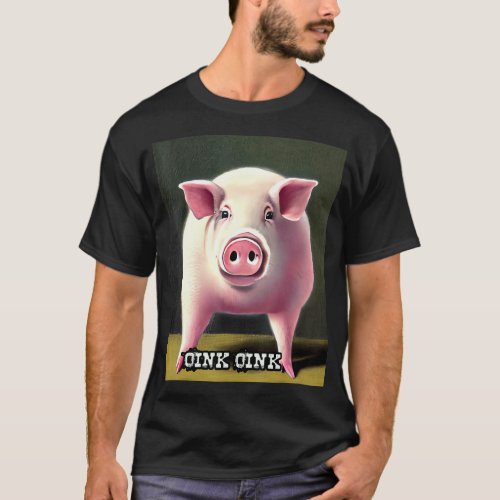 Cute Pig Piggie Oink Oink 30 T_Shirt