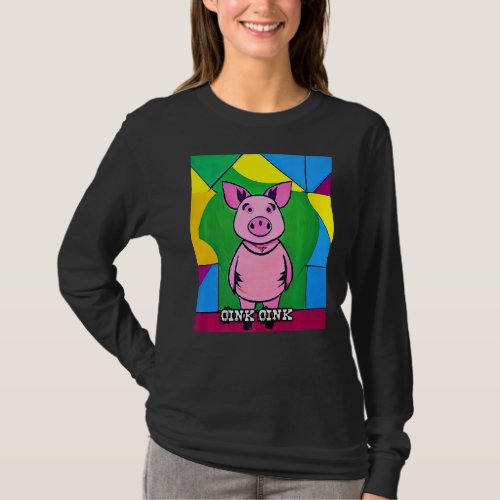 Cute Pig Piggie Oink Oink  43 T_Shirt