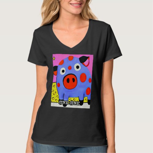 Cute Pig Piggie Oink Oink  4 T_Shirt