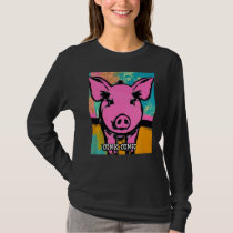 Cute Pig Piggie Oink Oink  51 T-Shirt