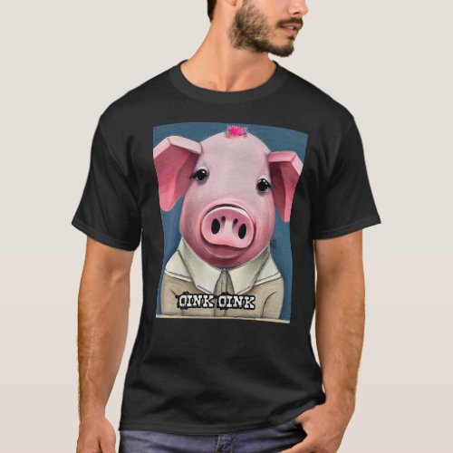 Cute Pig Piggie Oink Oink  54 T_Shirt