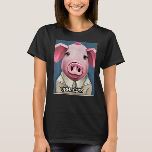 Cute Pig Piggie Oink Oink  54 T_Shirt