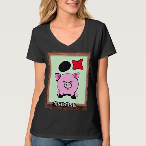 Cute Pig Piggie Oink Oink 58 T_Shirt