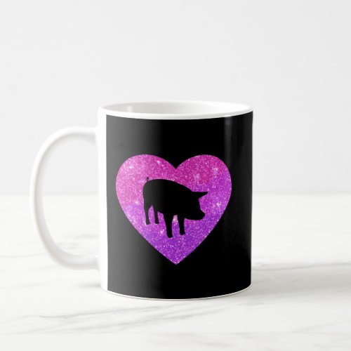 Cute Pig Piglet Heart Gift For Girls Teens And Wom Coffee Mug
