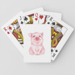 Cute Pig Playing Cards at Zazzle