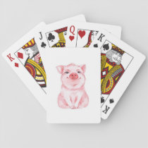 Cute Pig Playing Cards