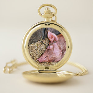 CUTE PIG POCKET WATCH