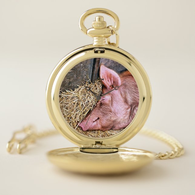 CUTE PIG POCKET WATCH (Inside)
