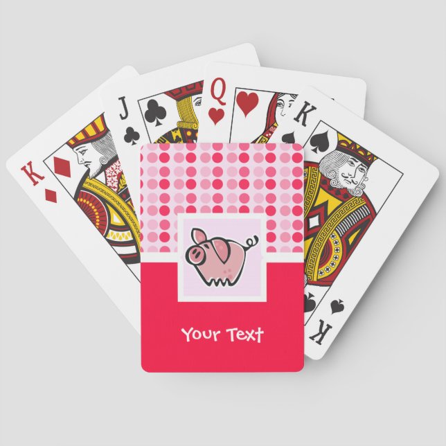 Cute Pig Poker Cards (Back)