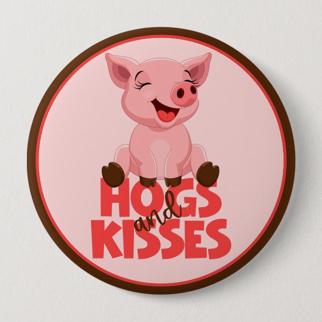 Cute Pig Pun Button (Front)