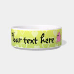 Cute pig rainbow hearts bowl<br><div class="desc">Cute pink pig with rainbow hearts pattern Personalize it with a name, saying, or monogram</div>