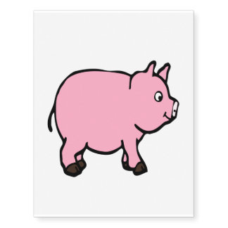 cute pig tattoo