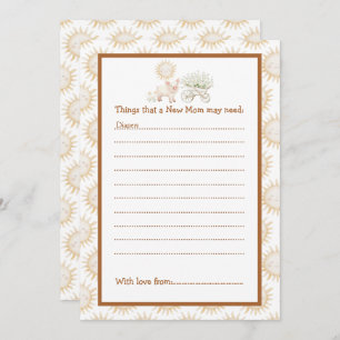 Cute Pig Wheelbarrow Baby Shower Baby Shower Invitation