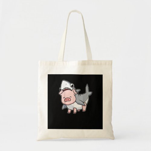 Cute Pig Women Shark Costume Pig Gift Kids Swine P Tote Bag