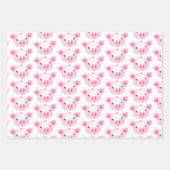 Cute Pig Wrapping Paper Sheets (Front 3)