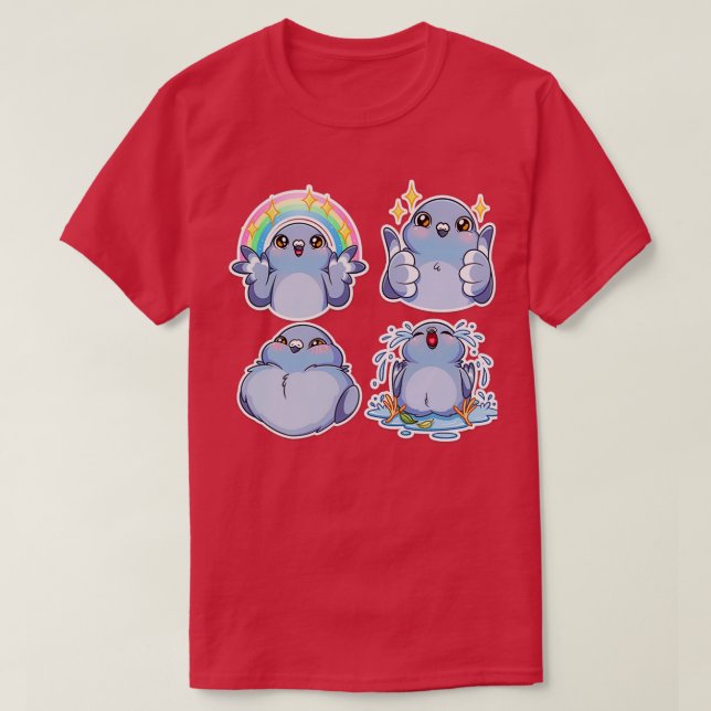 Cute Pigeon 12 T-Shirt (Design Front)