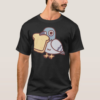 Cute Pigeon With Bread T-Shirt