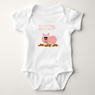 Cute Piggy Baby Bodysuit