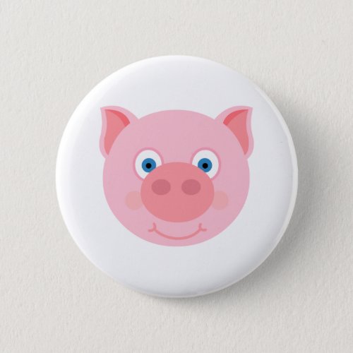 Cute piggy face button