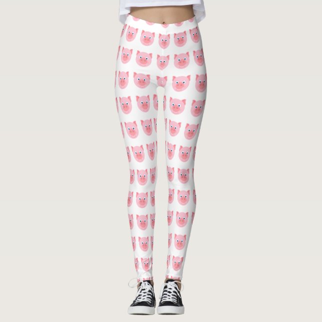 Cute piggy face leggings (Front)
